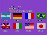 une photo d'Ã©cran de World Soccer sur Sega Master System